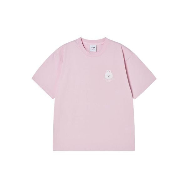Áo thun ADLV - Acmé de la vie Basic Logo With Line Friends Pink