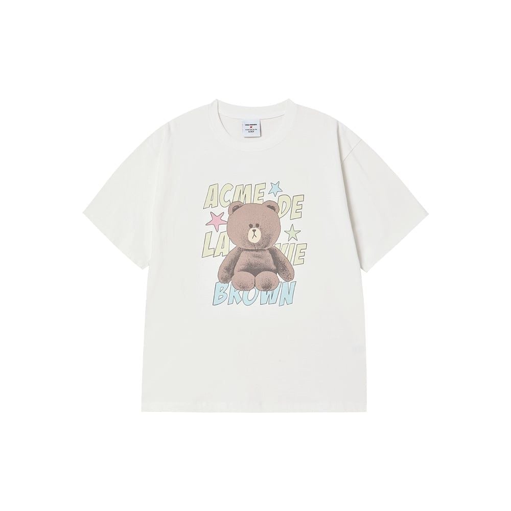  Áo thun ADLV - Acmé de la vie Line Friends Brown Star White 