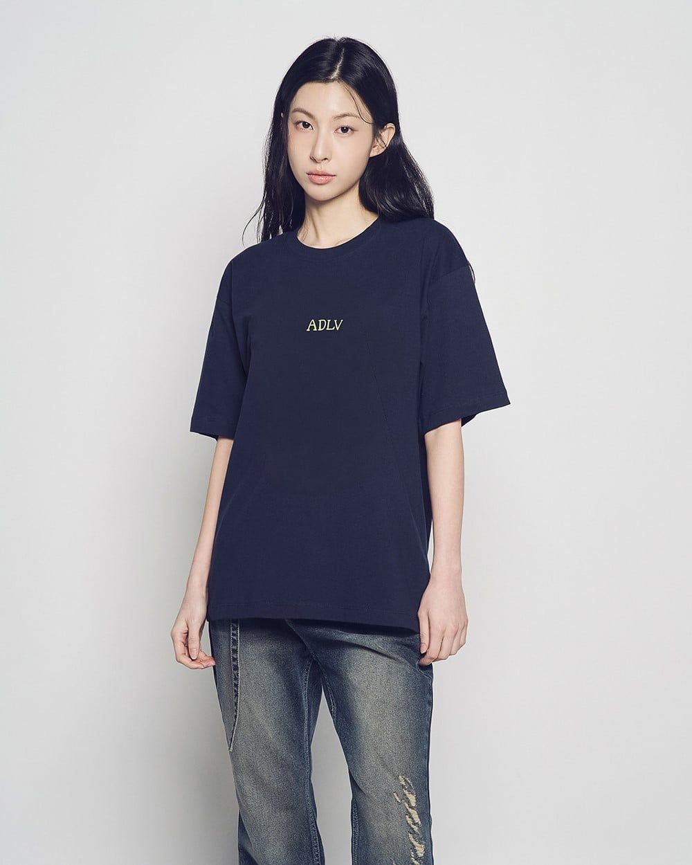  Áo thun ADLV - Acmé de la vie Cursive Logo Navy 