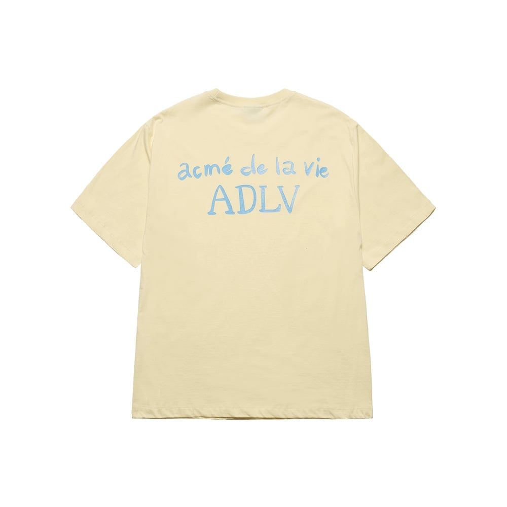  Áo thun ADLV - Acmé de la vie Cursive Logo Yellow 