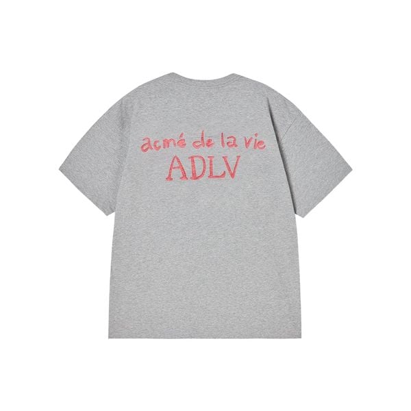 Áo thun ADLV - Acmé de la vie Cursive Logo Gray