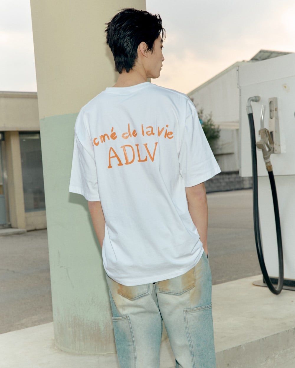  Áo thun ADLV - Acmé de la vie Cursive Logo White 