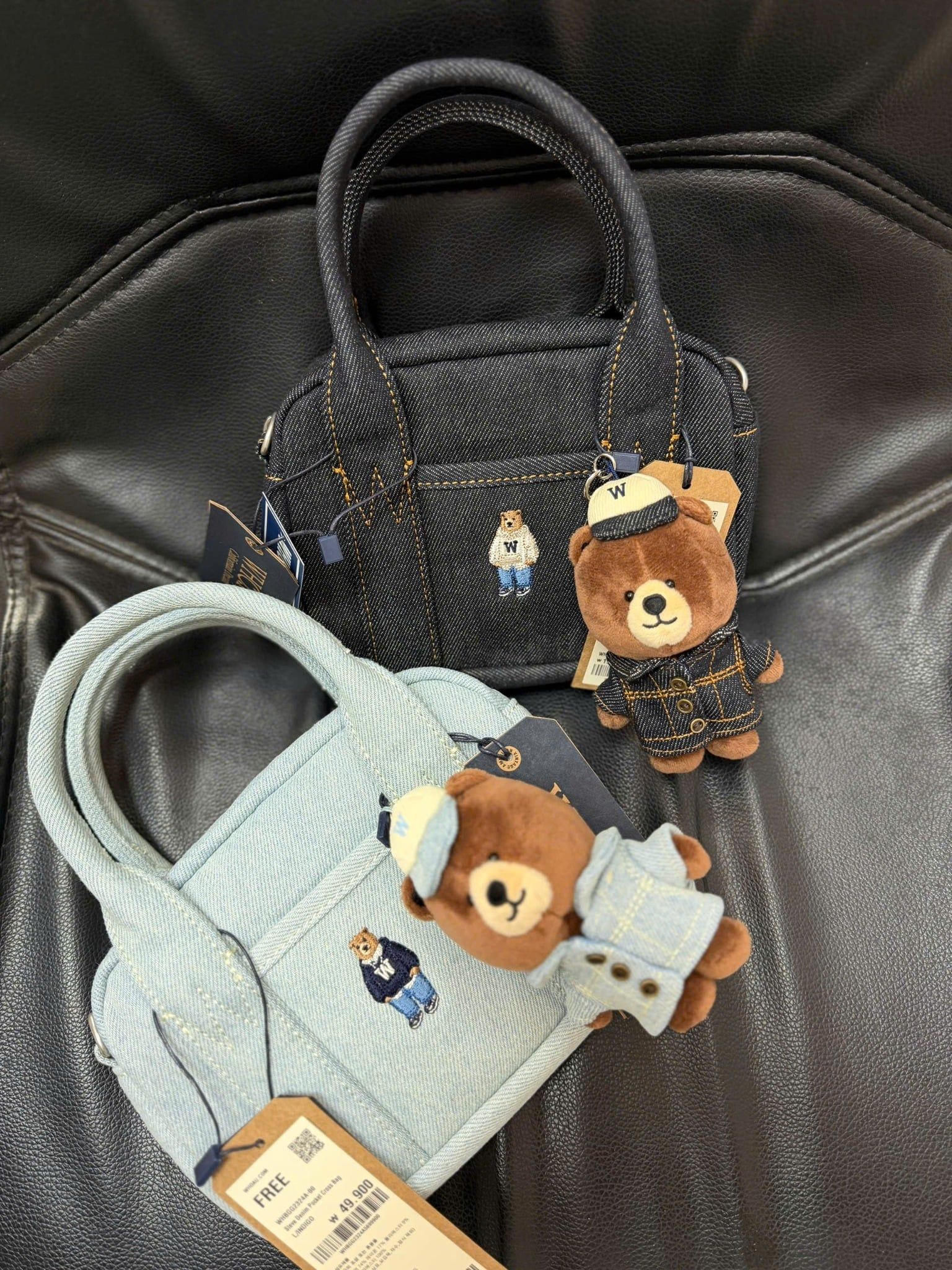  Túi Đeo Chéo WHOAU - Steve Denim Pocket Cross - WHBGG2324A 