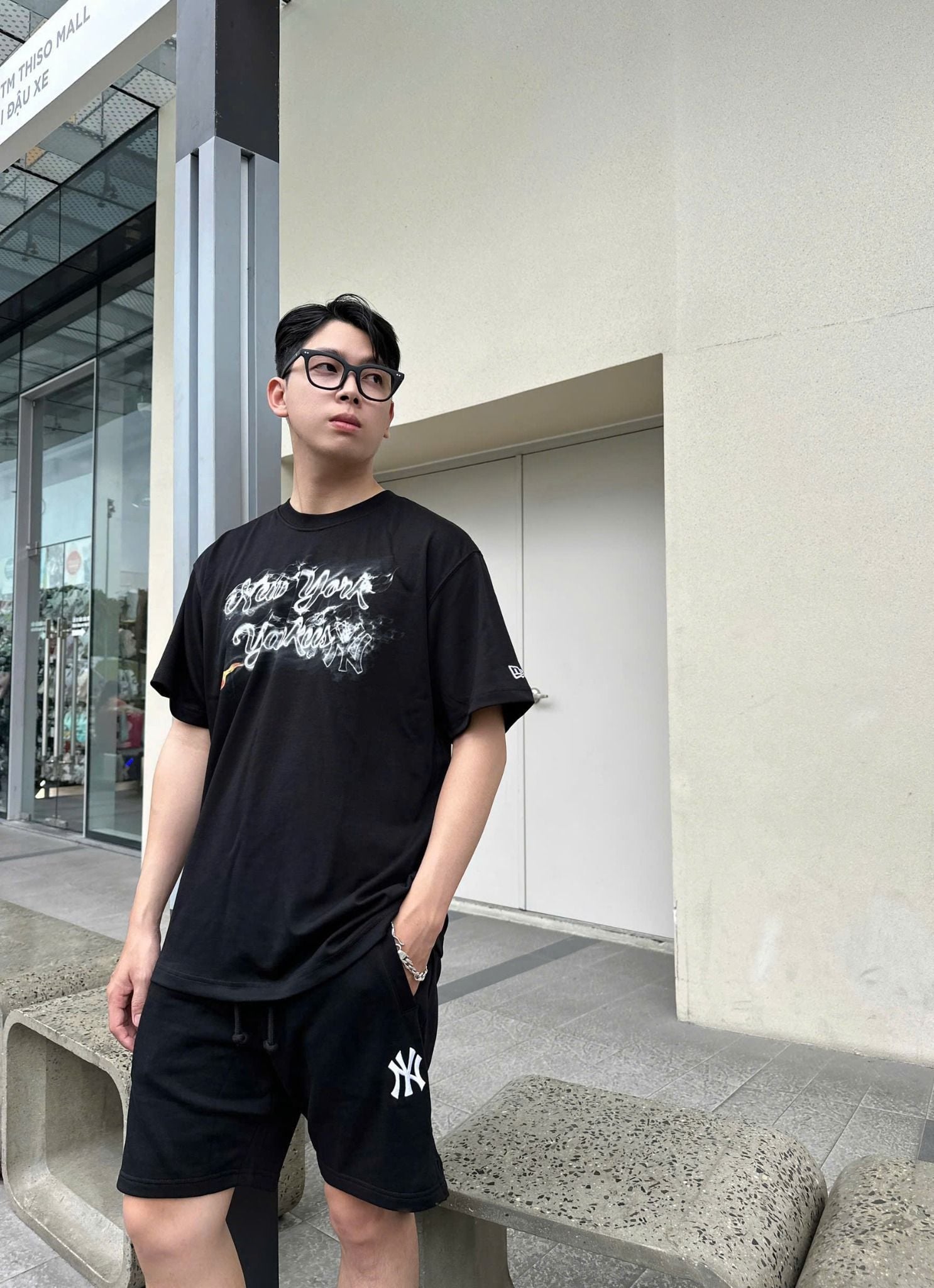  Áo Thun New Era - [Unisex] NY Yankees Smoke Black - 15565225 