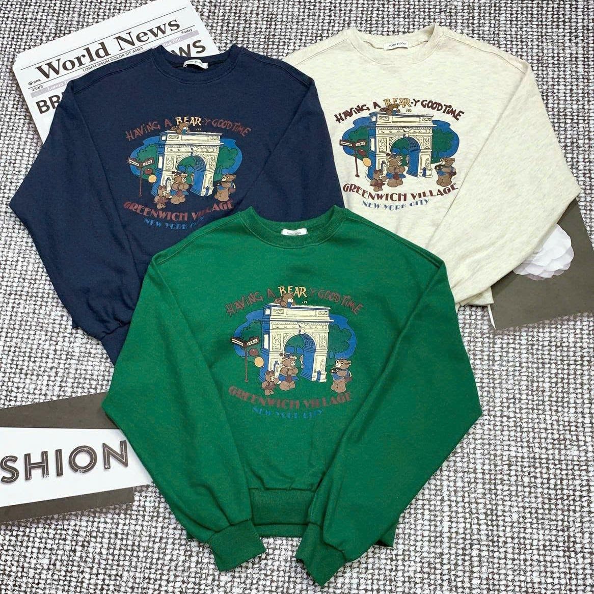  Áo Sweater Nội Địa Hàn Freesize Màu Navy 