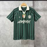  Áo Thun Polo New Era - [Unisex] NY Stripe Middle Logo Green/White 