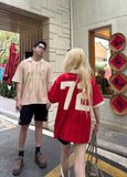  Áo Thun Polo New Era - [Unisex] NY 72 Stripe Jersey Beige 