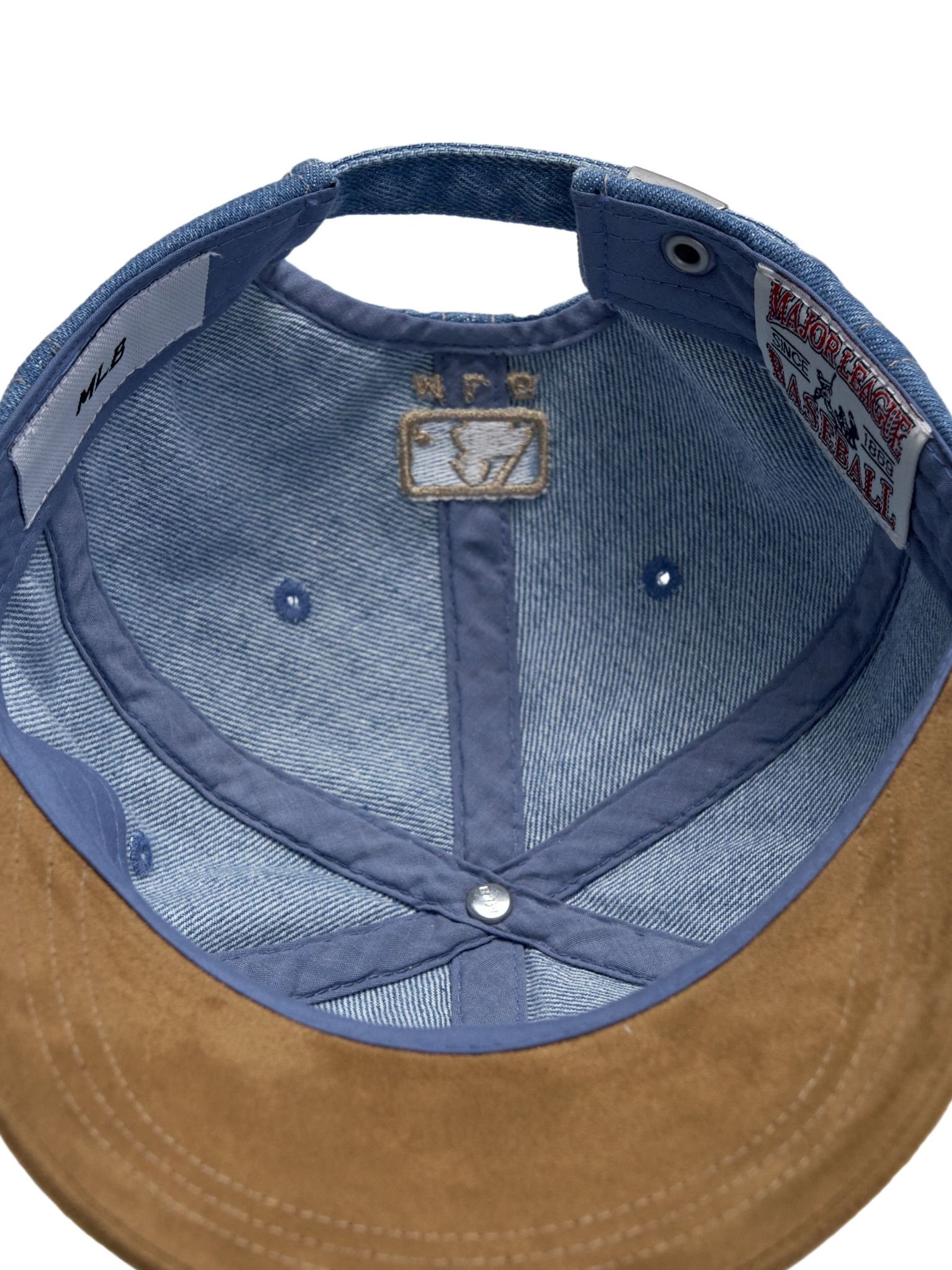  Nón MLB Korea - [Unisex] Denim Suede Unstructured Ballcap - 3ACPB125N-50BGS 