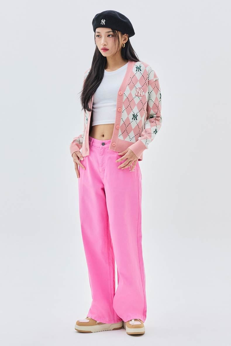  Áo Cardigan MLB [Nữ] Monogram New York Yankees - 3FKCM0134-50PCS 