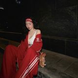  Quần Dài [Unisex] Badblood - [w-pts24-037] Billy 2 Way Curved Jogger Trousers - Red 