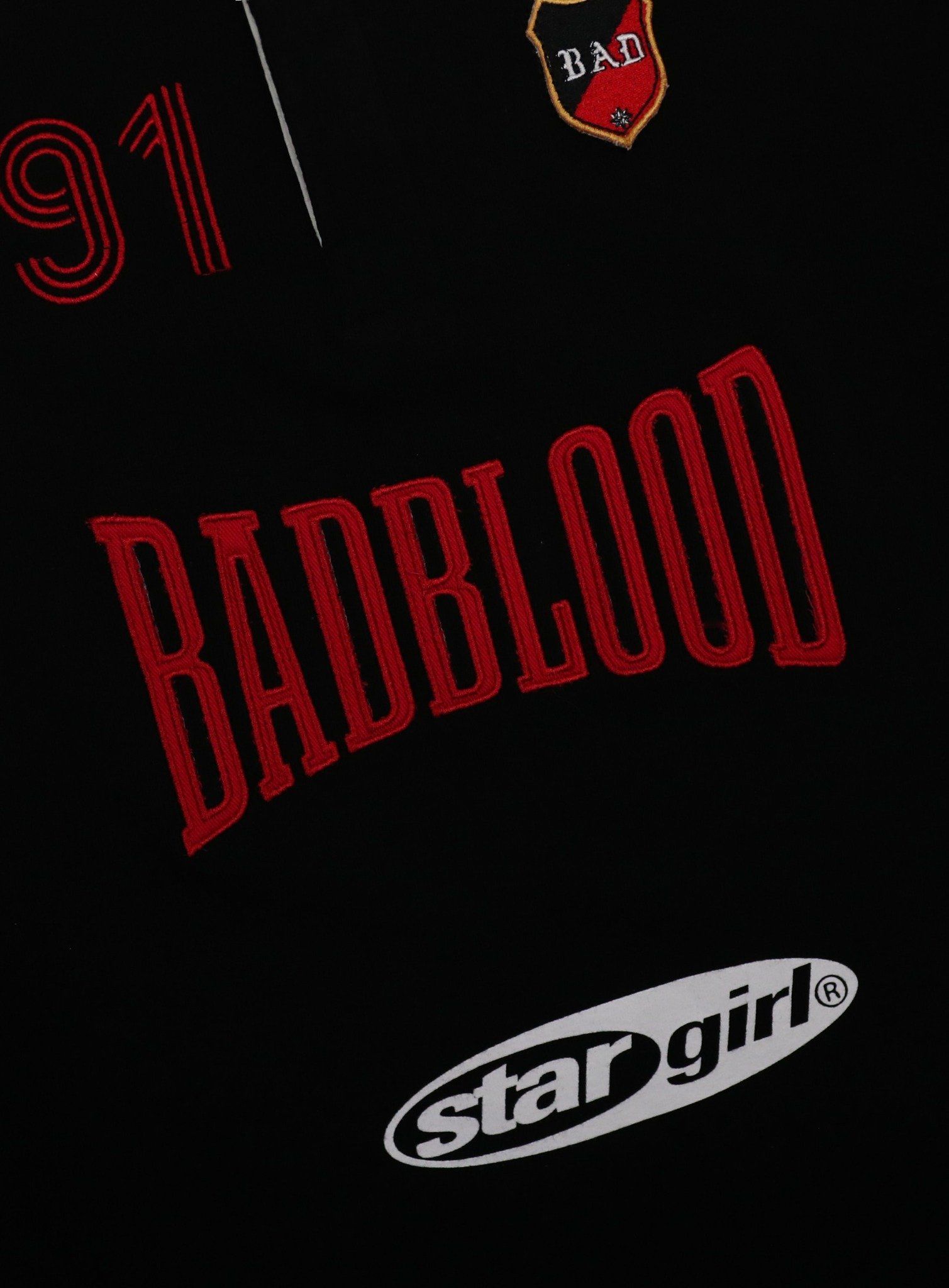  Áo Thun Dài Tay [Unisex] Badblood - [w-tee25-036] Mystic Capsule Rugby Shirt Slim Fit Black 
