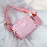  Túi MLB Diamond Monogram Camera Bag New York Yankees Pink - 7ACRMD45N-50PKL 