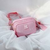 Túi MLB Diamond Monogram Camera Bag New York Yankees Pink - 7ACRMD45N-50PKL 