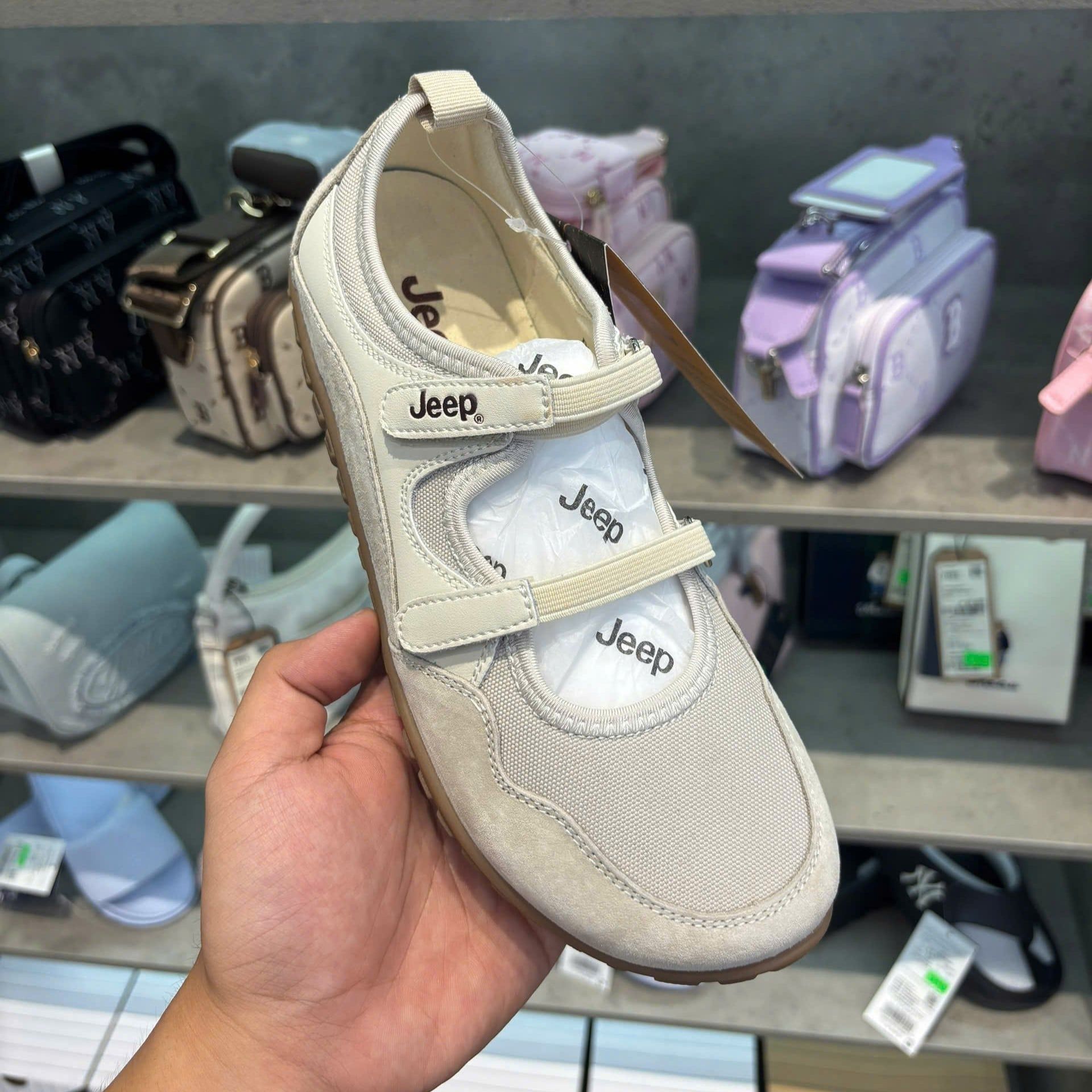  Giày Jeep Mary Jane - [Nữ] Jeep Adventure Beige - P651W13112 