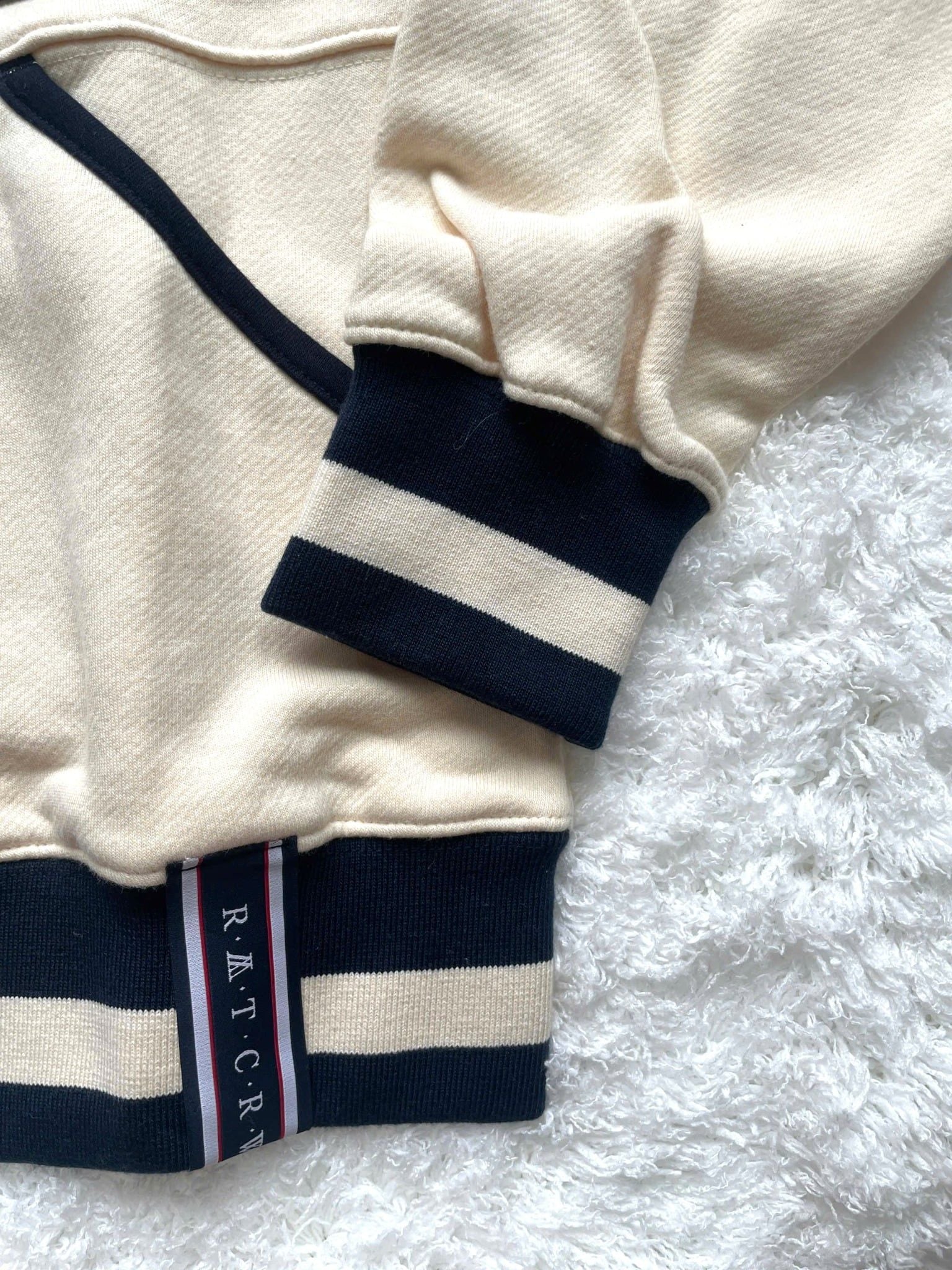  Áo Cardigan RMTCRW [ROMANTIC CROWN] - MODERN LAUREL COTTON CARDIGAN OATMEAL Size S 