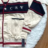  Áo Cardigan RMTCRW [ROMANTIC CROWN] - 21C BOYS COTTON CARDIGAN OATMEAL Size L 