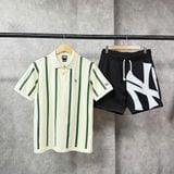  Áo Thun Polo New Era - [Unisex] NY Stripe Cream/Green - 13782553 