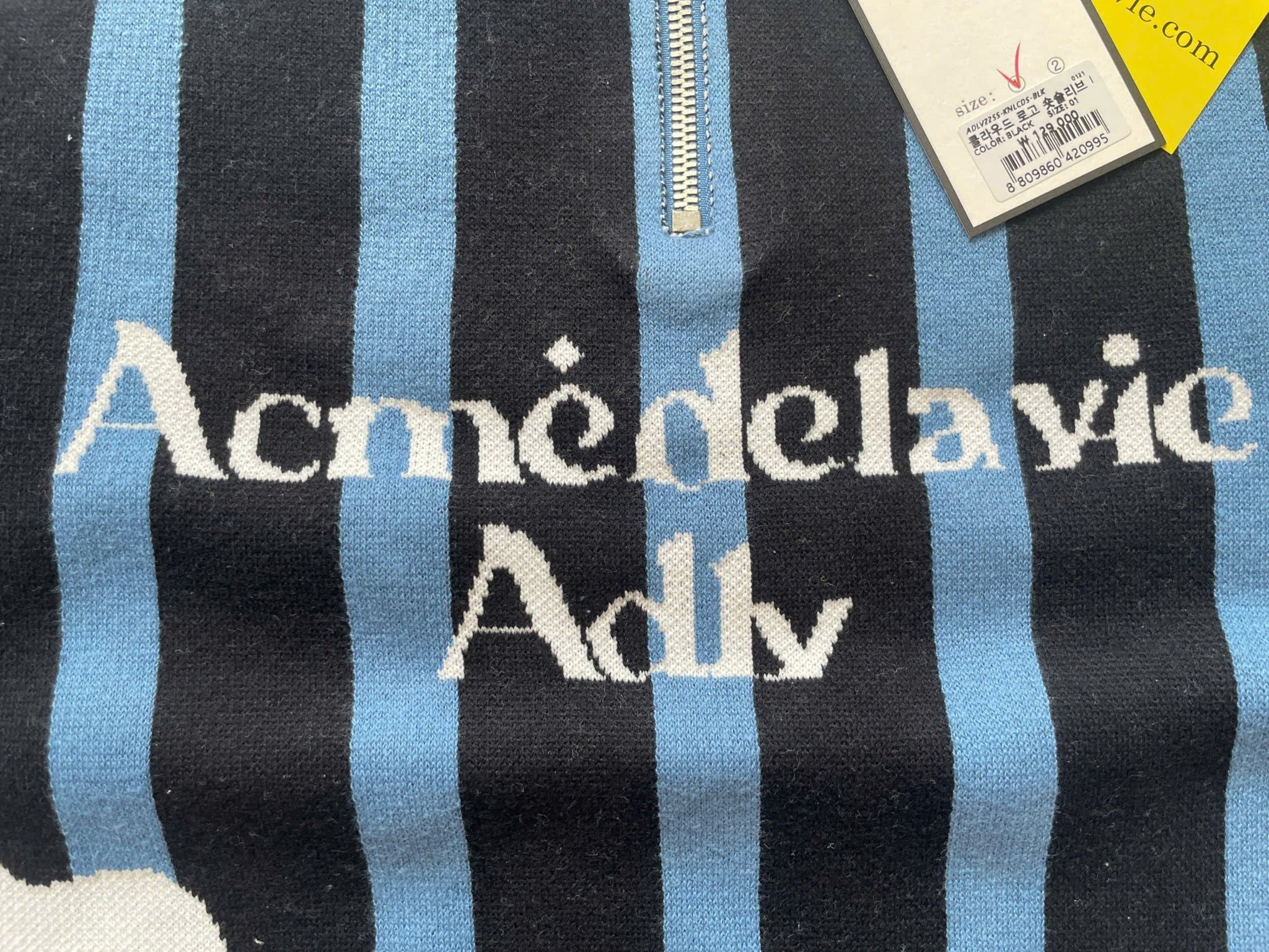 Áo Sweater ADLV - Acmé de la vie Cloud Logo Short Sleeve Knit Blue 