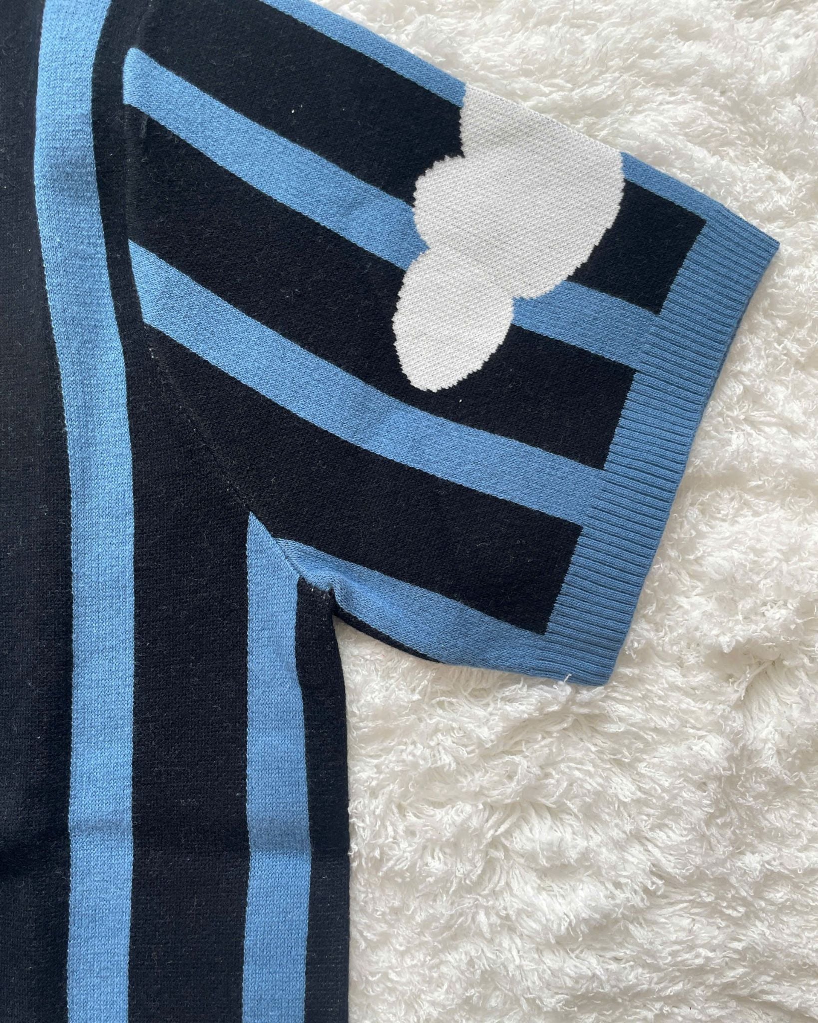  Áo Sweater ADLV - Acmé de la vie Cloud Logo Short Sleeve Knit Blue 