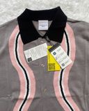  Áo Sweater ADLV - Acmé de la vie Knit Zip Up Wave Pattern Grey 