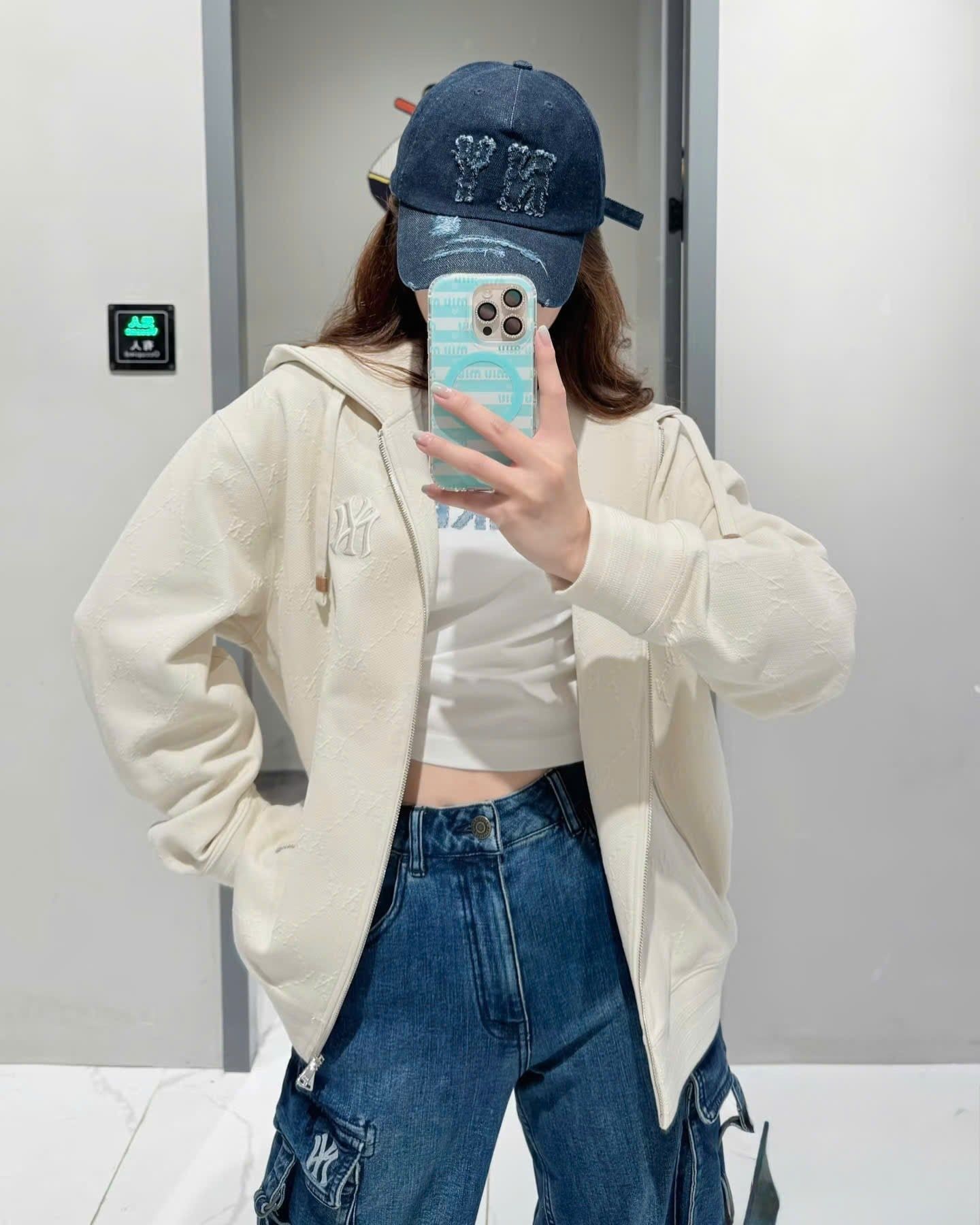  Nón MLB Korea - [Unisex] Basic Coopers Denim 5PANEL NY Indigo - 3ACPDS24N-50INS 