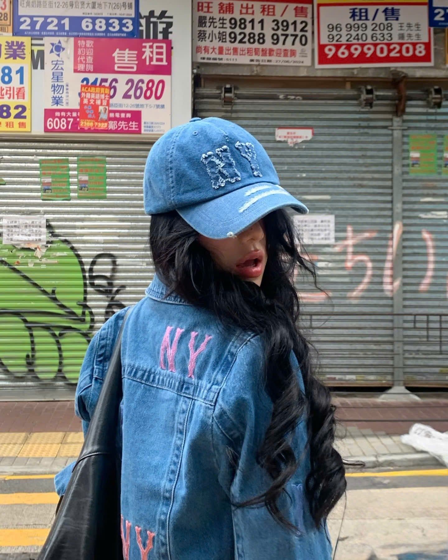  Nón MLB Korea - [Unisex] Basic Coopers Denim 5PANEL NY Blue - 3ACPDS24N-50BLL 