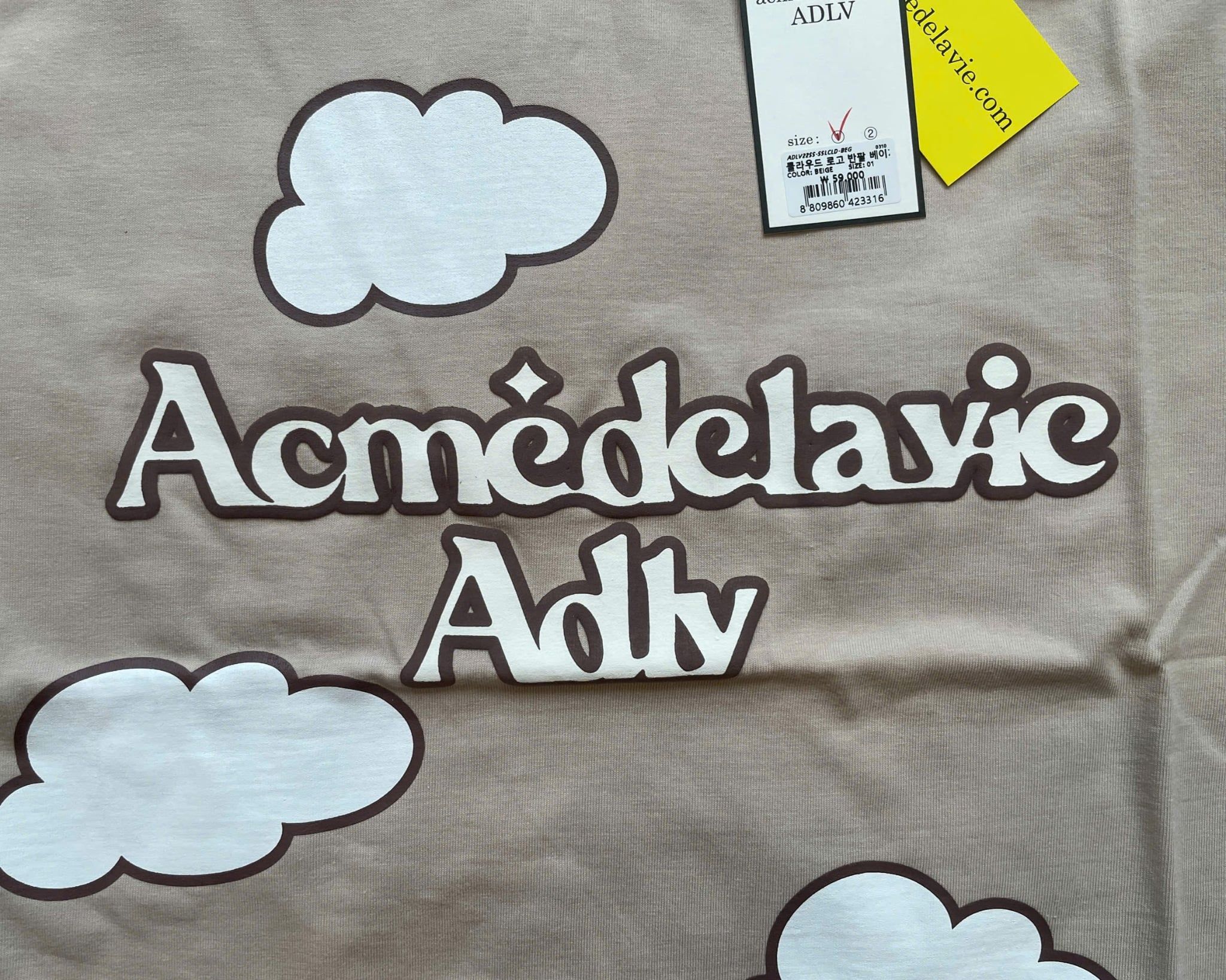  Áo thun ADLV [Unisex] - Acmédelavie Cloud Logo 