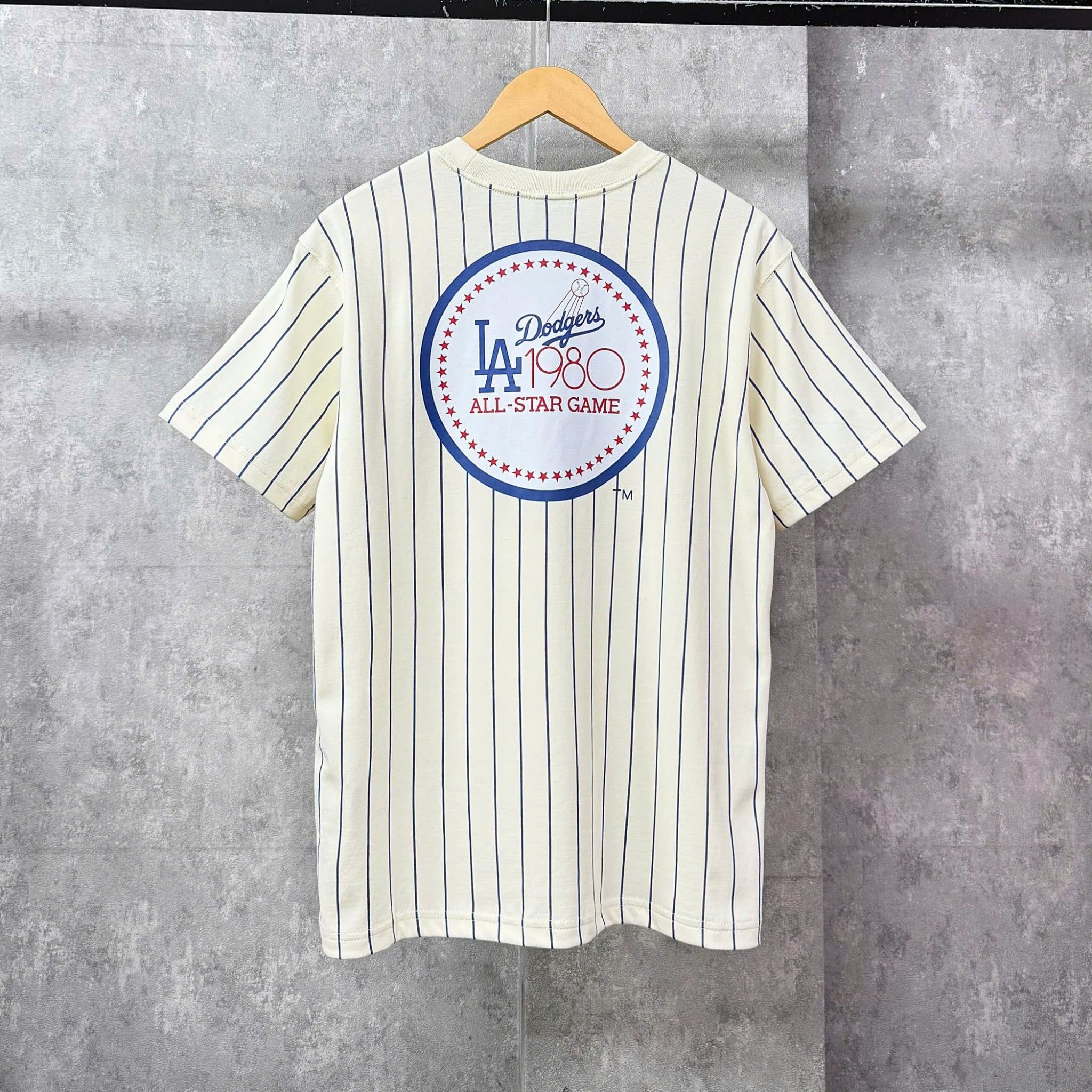  Áo Thun New Era - [Unisex] LA Stipe Cream/Blue - 60334723 