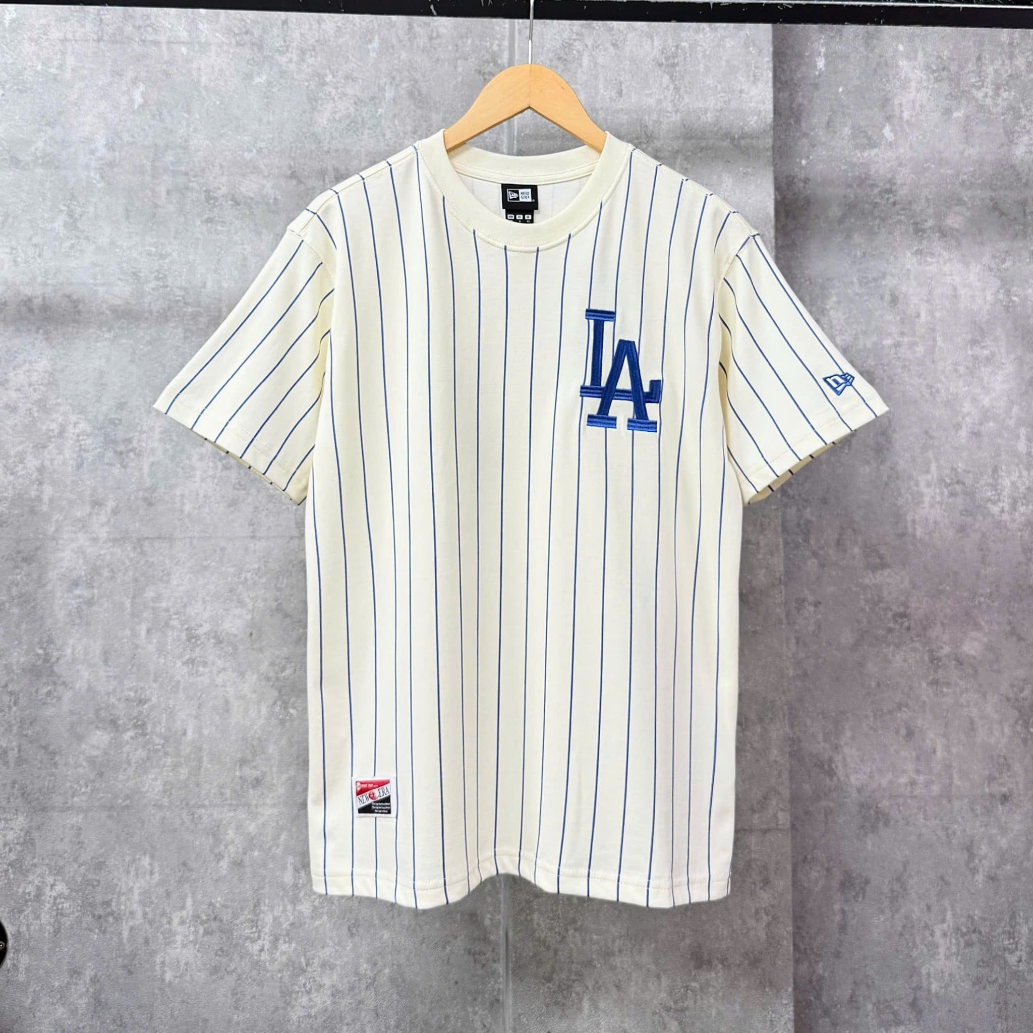  Áo Thun New Era - [Unisex] LA Stipe Cream/Blue - 60334723 