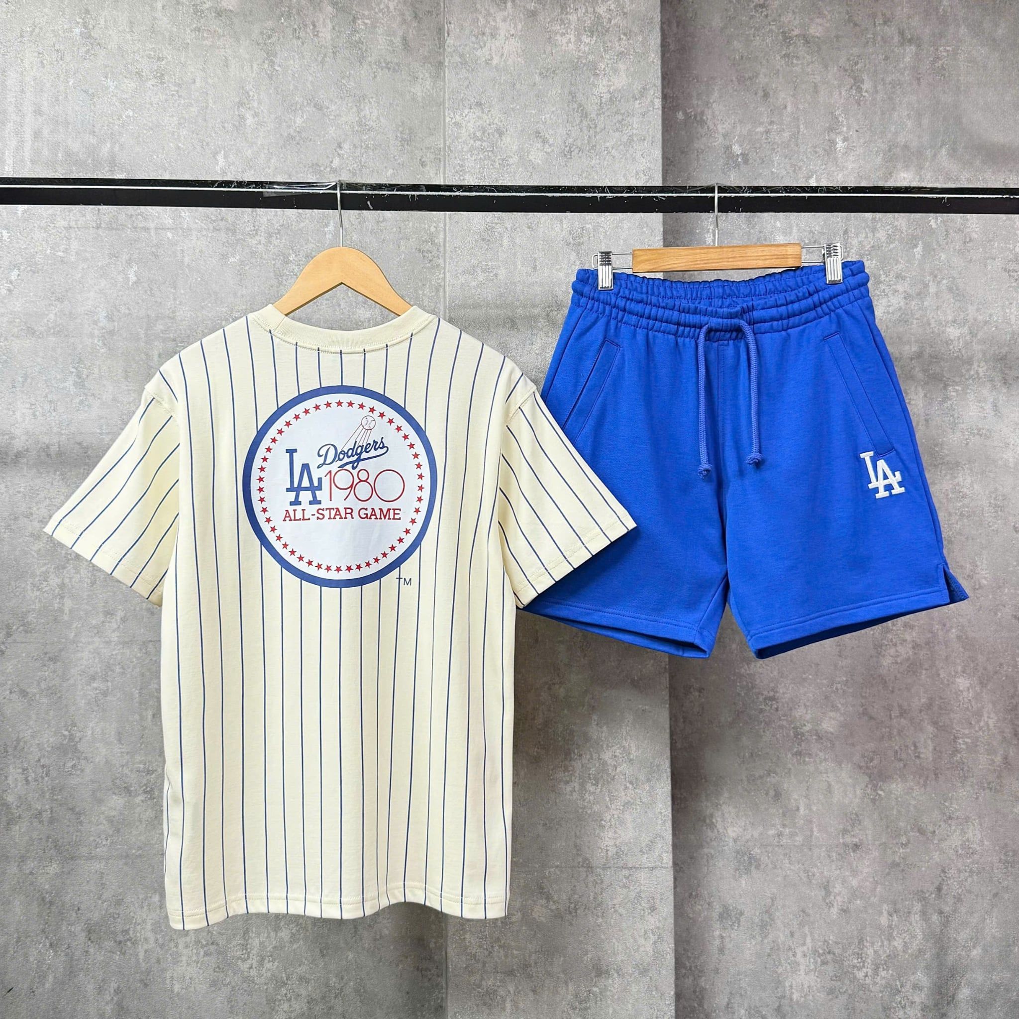  Áo Thun New Era - [Unisex] LA Stipe Cream/Blue - 60334723 