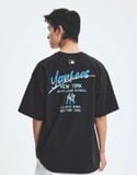  Áo thun MLB [Unisex] Basic Color Letter Megaover NY Yankees - 3ATSB0653-50WHS 