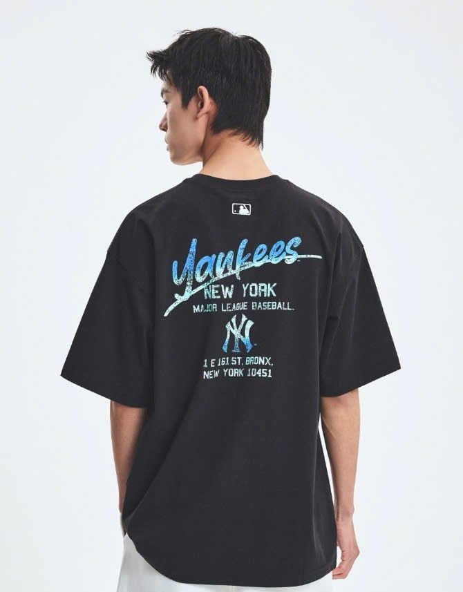  Áo thun MLB [Unisex] Basic Color Letter Megaover NY Yankees - 3ATSB0653-50WHS 