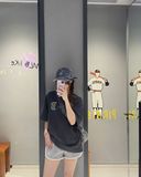  Áo thun MLB [Unisex] Basic Color Letter Megaover Boston - 3ATSB0653-43CGS 