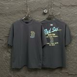  Áo thun MLB [Unisex] Basic Color Letter Megaover Boston - 3ATSB0653-43CGS 