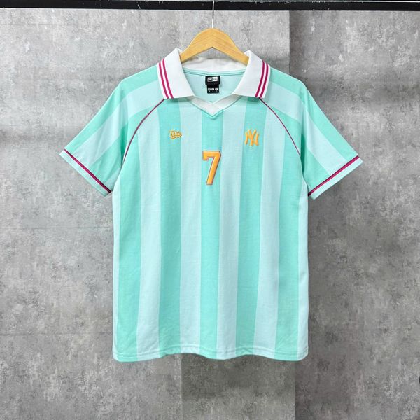  Áo Thun Polo New Era - [Unisex] NY Yankees Number 7 Stripe Mint - 14325901 