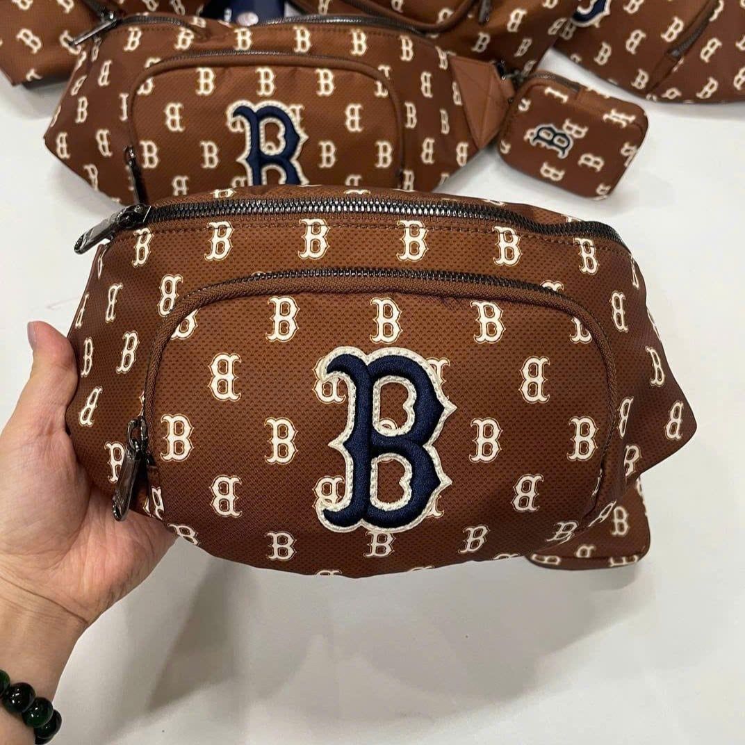  Túi Bao Tử MLB Korea - MONOGRAM HIP SACK NEW YORK YANKEES - 3AHSM012N-43BRD 