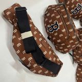  Túi Bao Tử MLB Korea - MONOGRAM HIP SACK NEW YORK YANKEES - 3AHSM012N-43BRD 