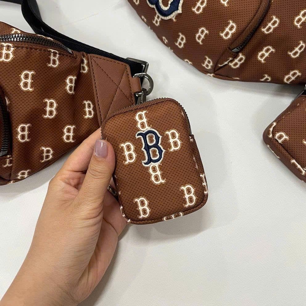  Túi Bao Tử MLB Korea - MONOGRAM HIP SACK NEW YORK YANKEES - 3AHSM012N-43BRD 