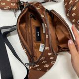  Túi Bao Tử MLB Korea - MONOGRAM HIP SACK NEW YORK YANKEES - 3AHSM012N-43BRD 