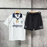  Áo Thun Polo New Era - [Unisex] NY Stripe Middle Logo White/Navy - 15544583 