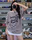  Áo thun ADLV [Unisex] - Acmédelavie Stripe Logo Print 