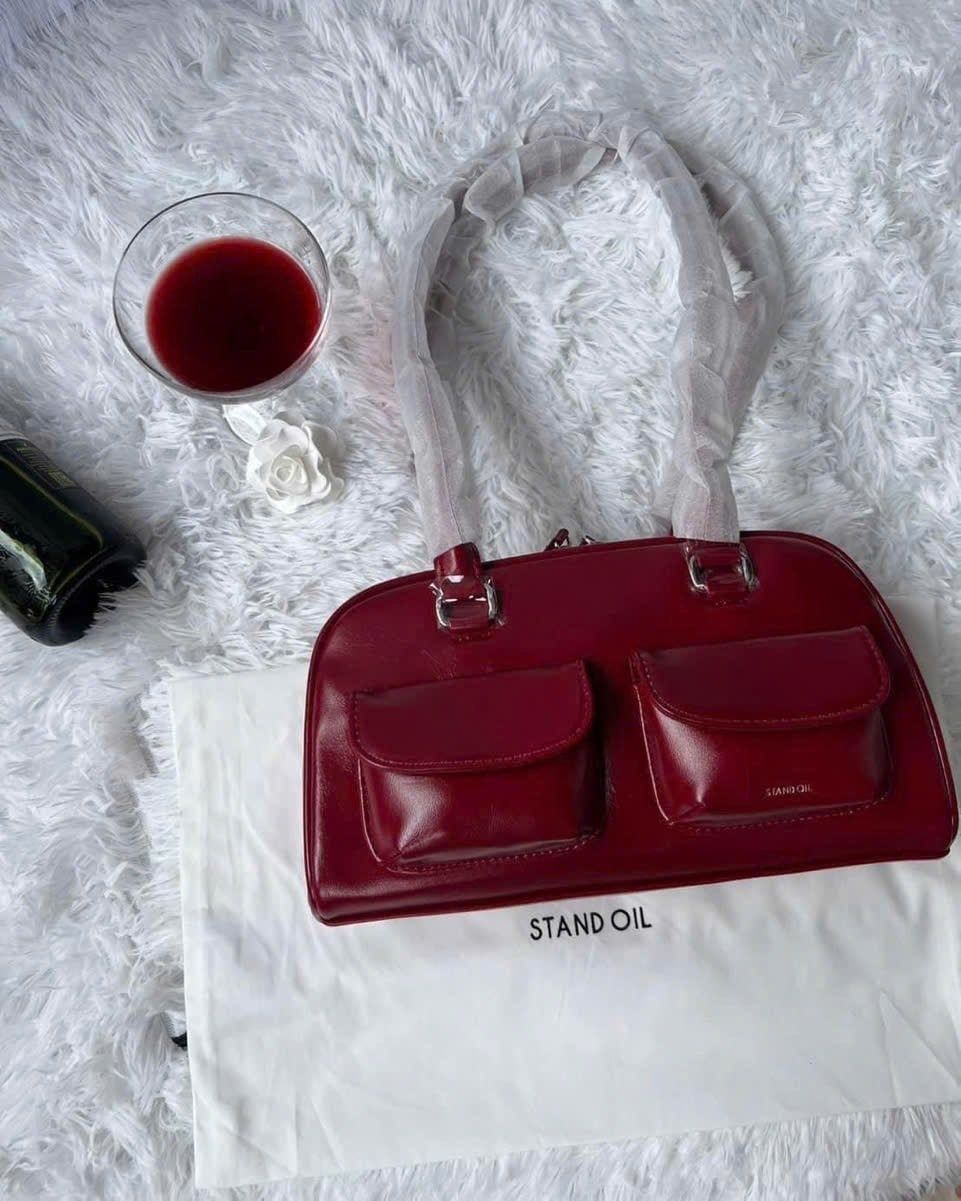  Túi Xách Stand Oil - Chubby Bag Red Wine 