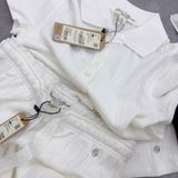  Set Polo Whoau [Nữ] Summer Eyelet Jacquard - WHAAG2551F / WHTMG2551F 
