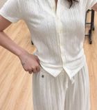  Set Polo Whoau [Nữ] Summer Eyelet Jacquard - WHAAG2551F / WHTMG2551F 