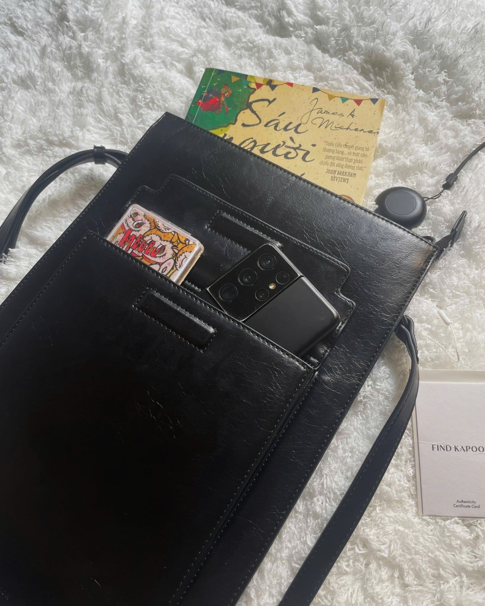  Túi Đeo Chéo Find Kapoor Korea - Marc Flat Bag 24 Black 