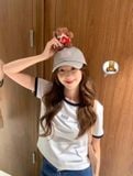  Nón Marithe & Francois Girbaud - Small Classic Logo Cap Light Gray 