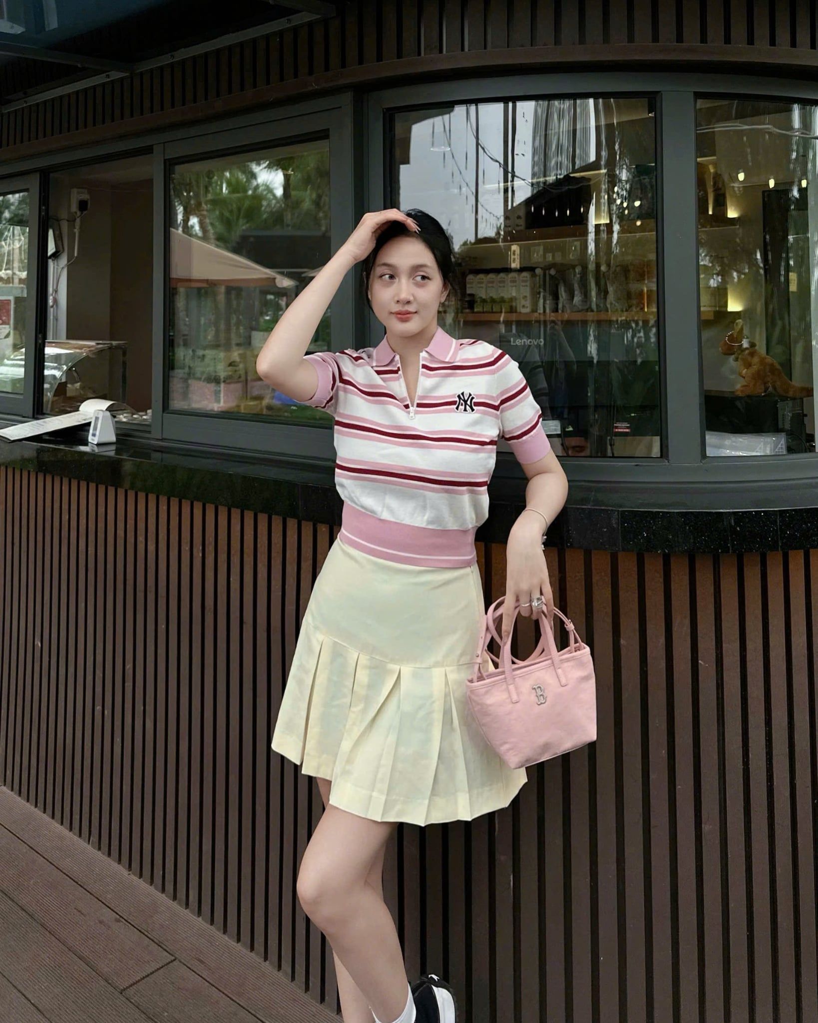  Túi Đeo Chéo MLB Basic Vintage Nylon Mini Crossbody Boston 3ACRVN16N-43PKL 