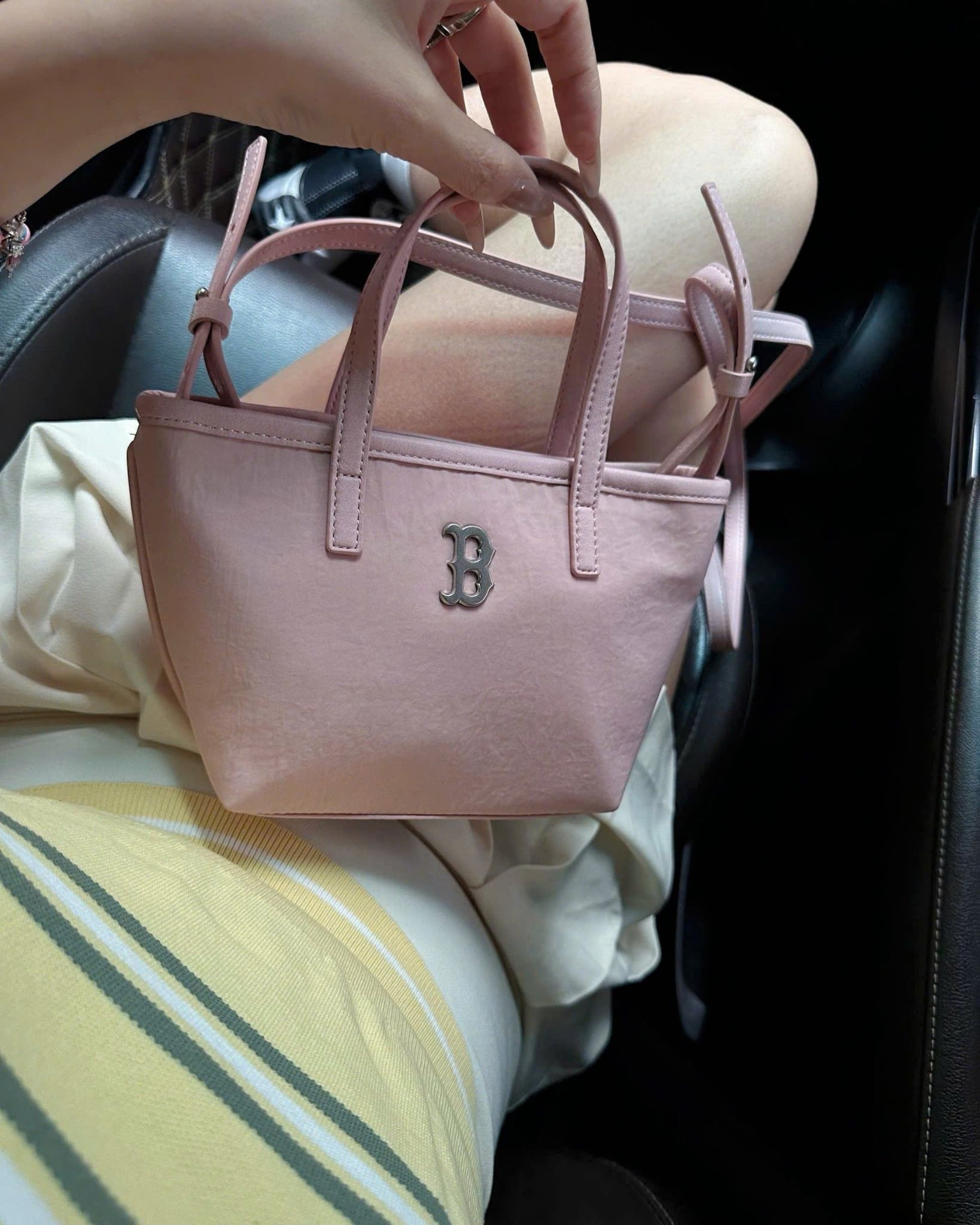  Túi Đeo Chéo MLB Basic Vintage Nylon Mini Crossbody Boston 3ACRVN16N-43PKL 