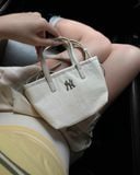  Túi Đeo Chéo MLB Basic Vintage Nylon Mini Crossbody NY 3ACRVN16N-50IVS 