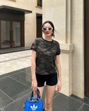  Áo Thun [Unisex] Badblood - [w-tee25-093] Cosmo Reflective Ringer T-Shirt - Green Camo 